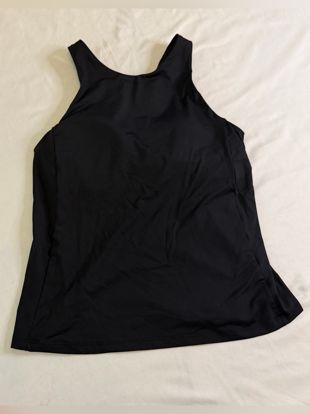 Athleta Lightning Support Tank Top Size Small Black Built In Bra Racerback Yoga